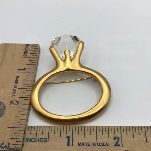 Vintage Oversized Statement Piece Engagement Ring  Pin - Picture 6 of 6